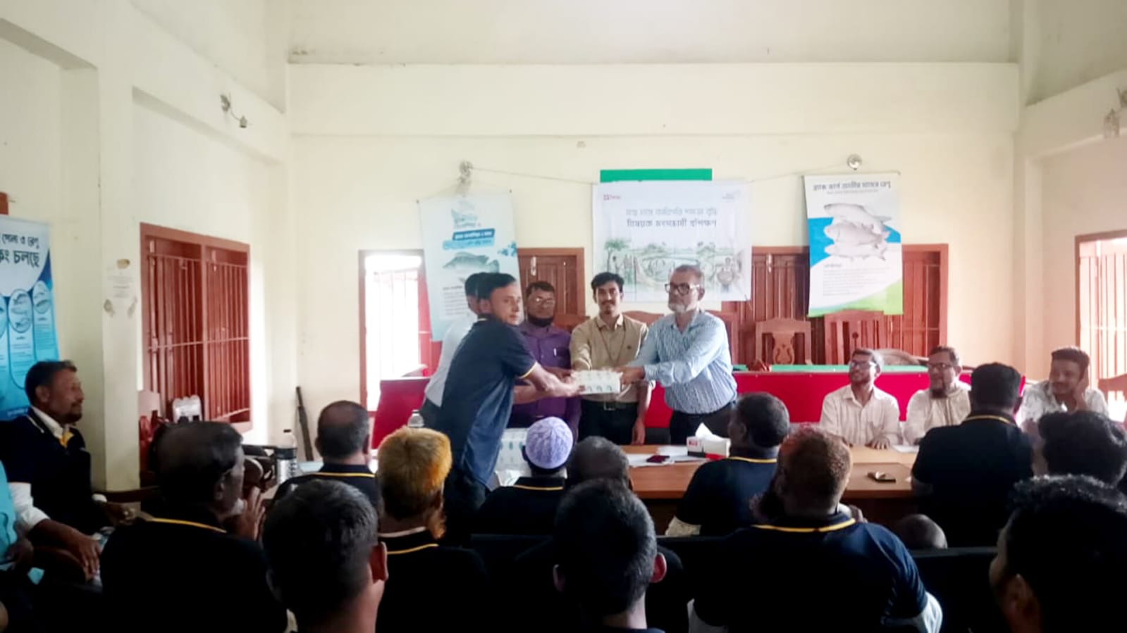 গোয়াইনঘাটে মাছ চাষের কারিগরি দক্ষতা বৃদ্ধি বিষয়ক কর্মশালা অনুষ্ঠিত